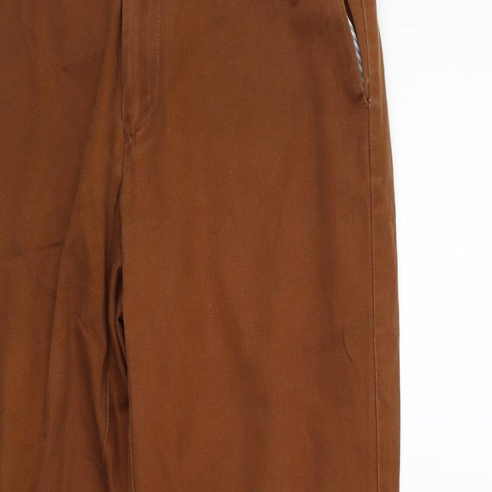 Womens UK Size 32 in Marks and Spencer Regular Fit  Brown Trousers
