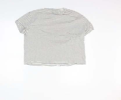 Womens UK Size 12 New Look White Basic Polo