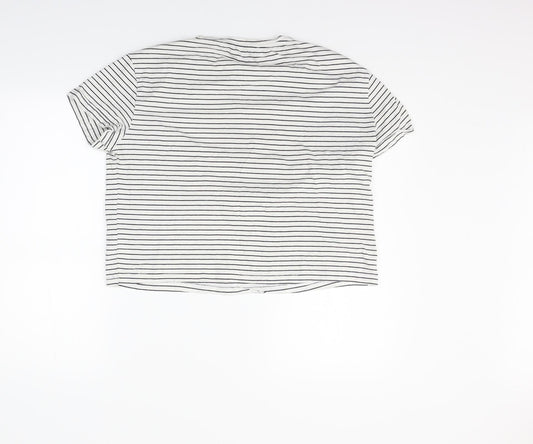 Womens UK Size 12 New Look White Basic Polo