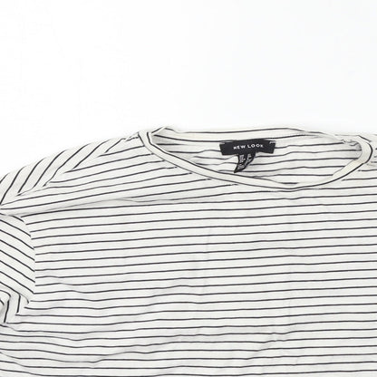 Womens UK Size 12 New Look White Basic Polo
