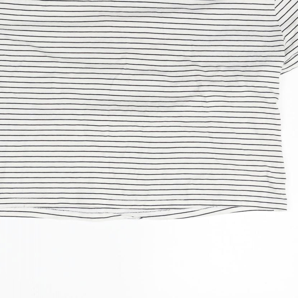 Womens UK Size 12 New Look White Basic Polo