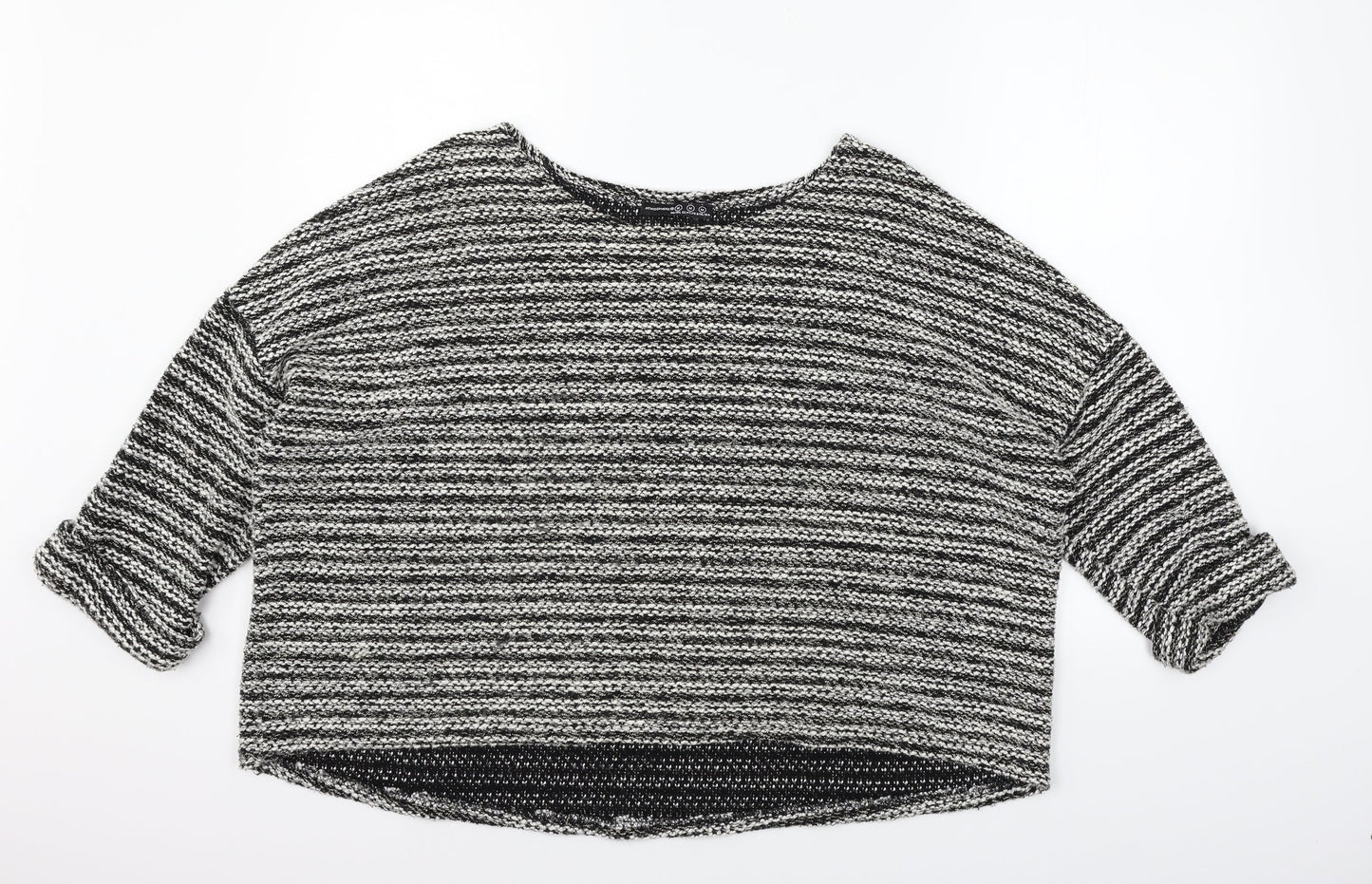 Atmosphere Womens Grey Houndstooth  Pullover Jumper Size M