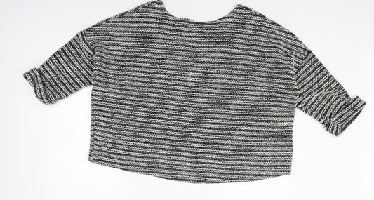 Atmosphere Womens Grey Houndstooth  Pullover Jumper Size M