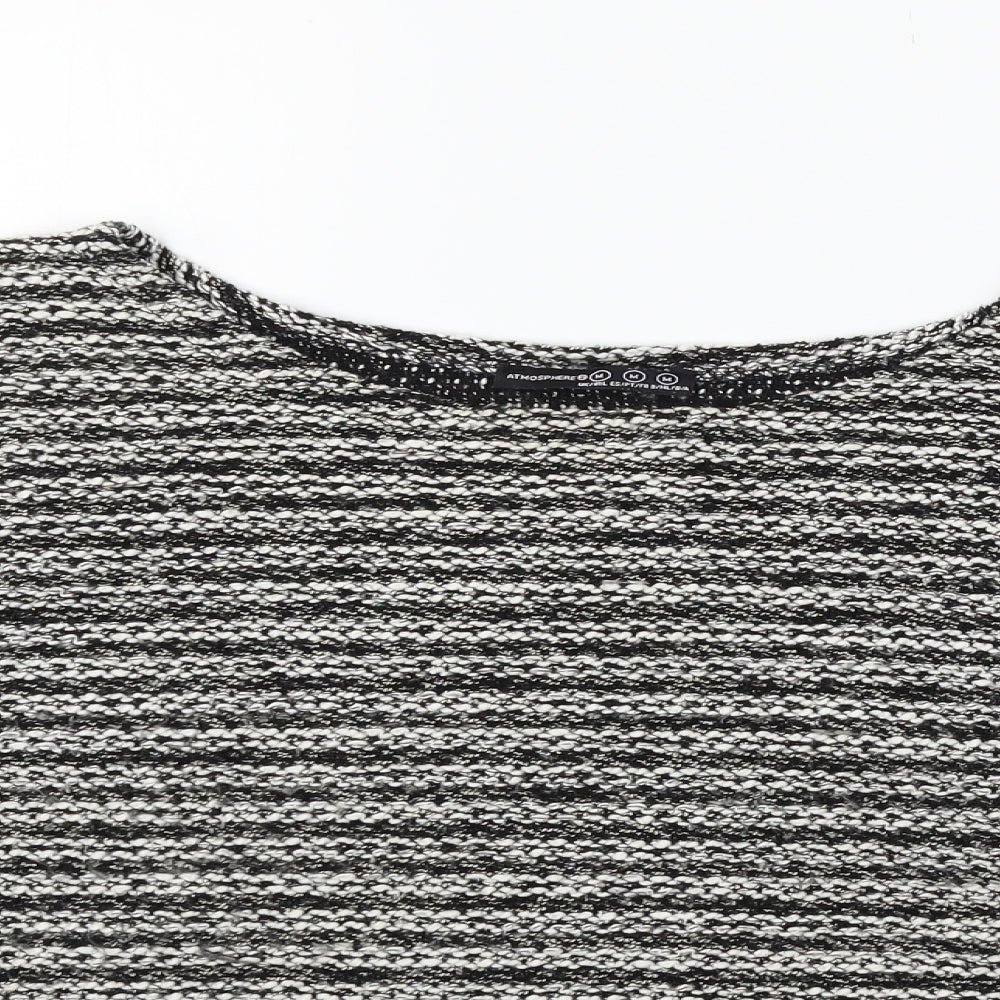 Atmosphere Womens Grey Houndstooth  Pullover Jumper Size M