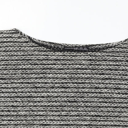 Atmosphere Womens Grey Houndstooth  Pullover Jumper Size M