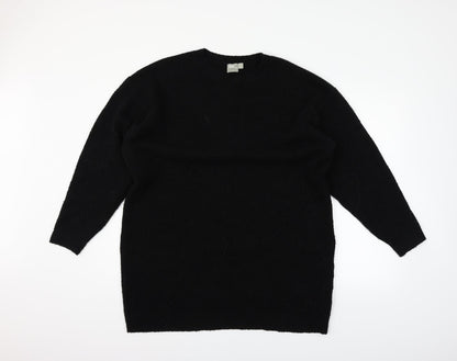 Additional front view of ASOS women’s black jumper, size UK 6