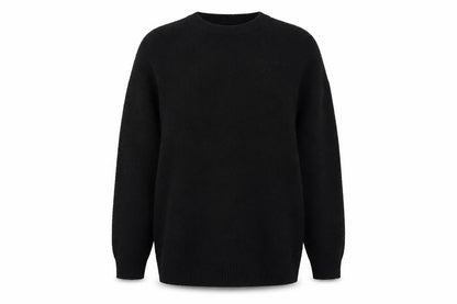 Front view of ASOS women’s black jumper, size UK 6
