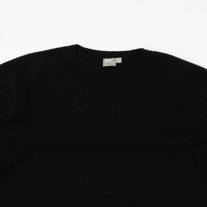 Close-up detail of ASOS women’s black jumper, size UK 6