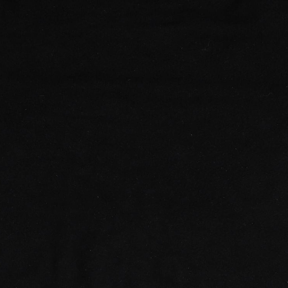 Brand and care label for ASOS women’s black jumper, size UK 6