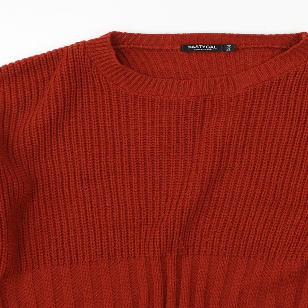 Nasty Gal  Womens Orange   Pullover Jumper Size M  - washable mark on bottom