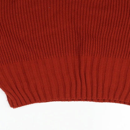 Nasty Gal  Womens Orange   Pullover Jumper Size M  - washable mark on bottom