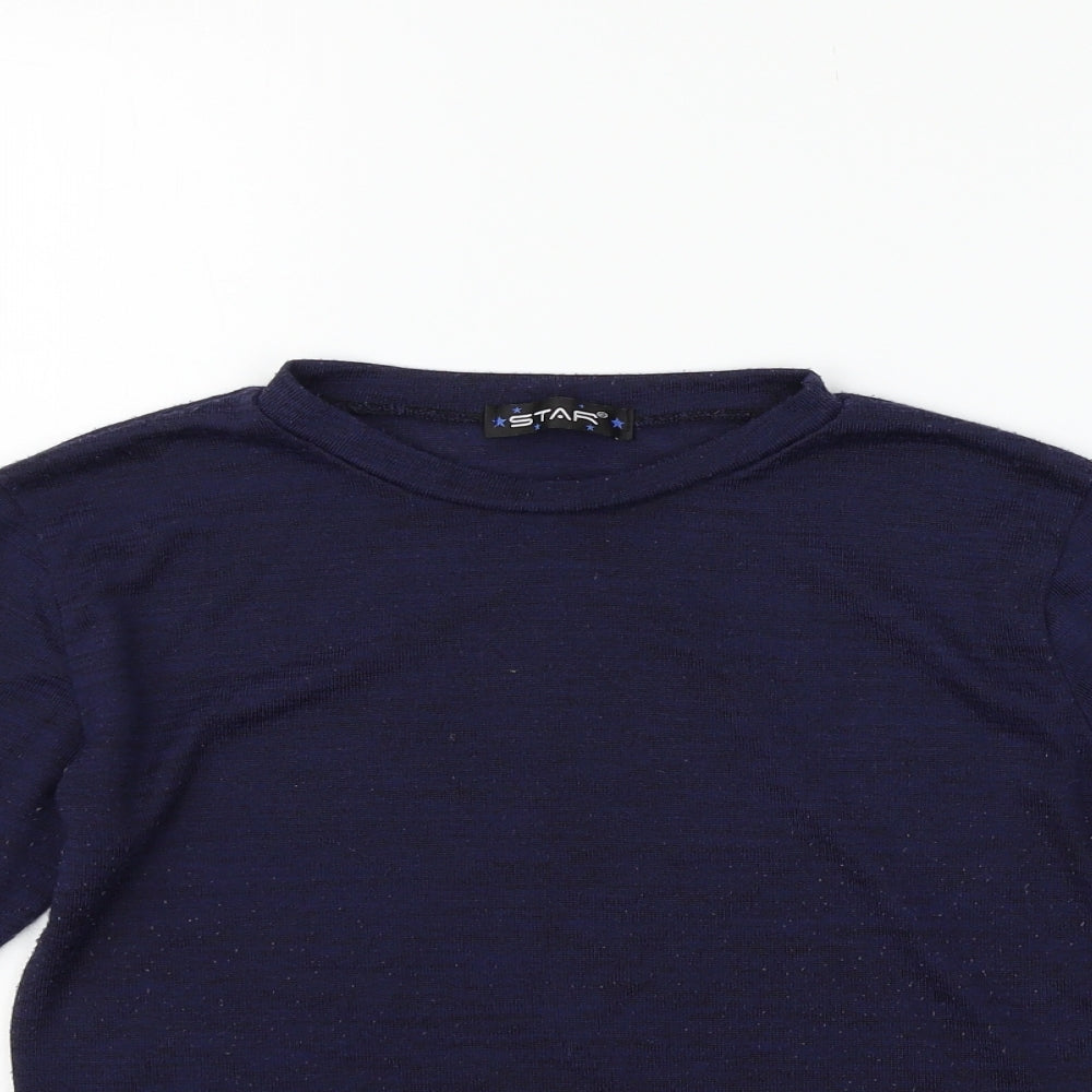 Star Womens Blue   Pullover Jumper Size S