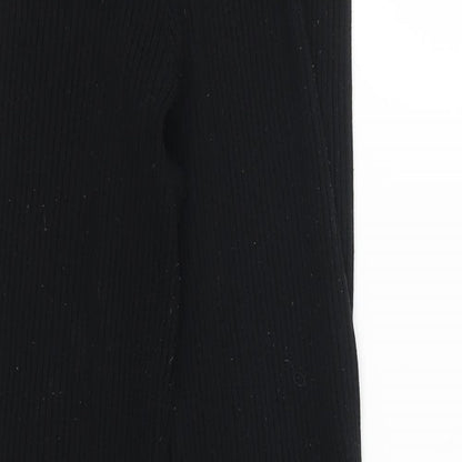 Womens UK Size S Topshop Regular Fit  Black Trousers