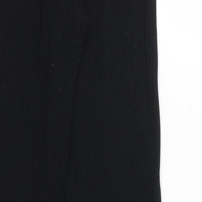 Womens UK Size S Topshop Regular Fit  Black Trousers