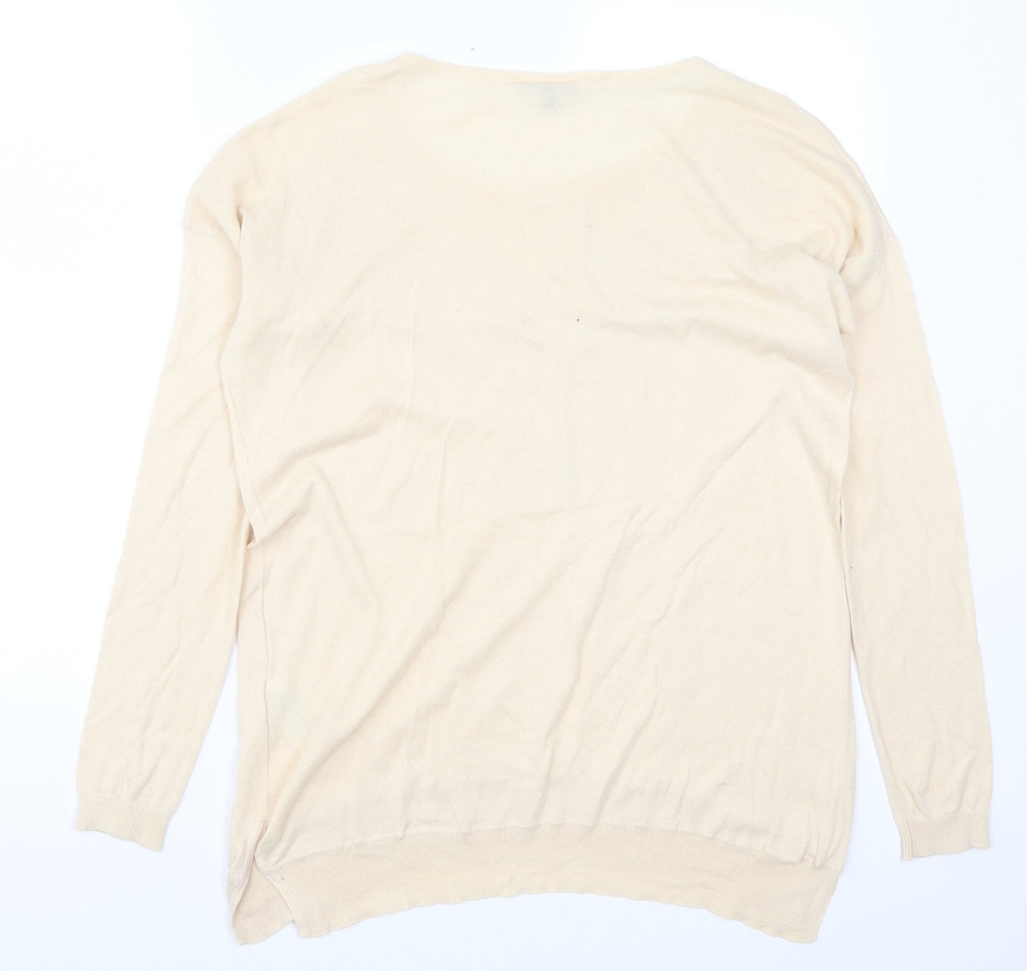 Warehouse Womens Beige   Pullover Jumper Size 8