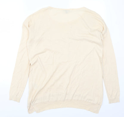 Warehouse Womens Beige   Pullover Jumper Size 8