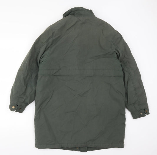 Classics Womens Green   Overcoat Coat Size 14