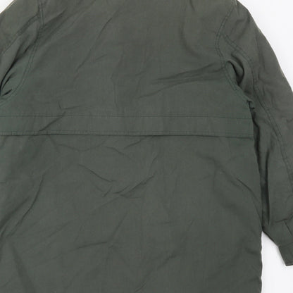 Classics Womens Green   Overcoat Coat Size 14