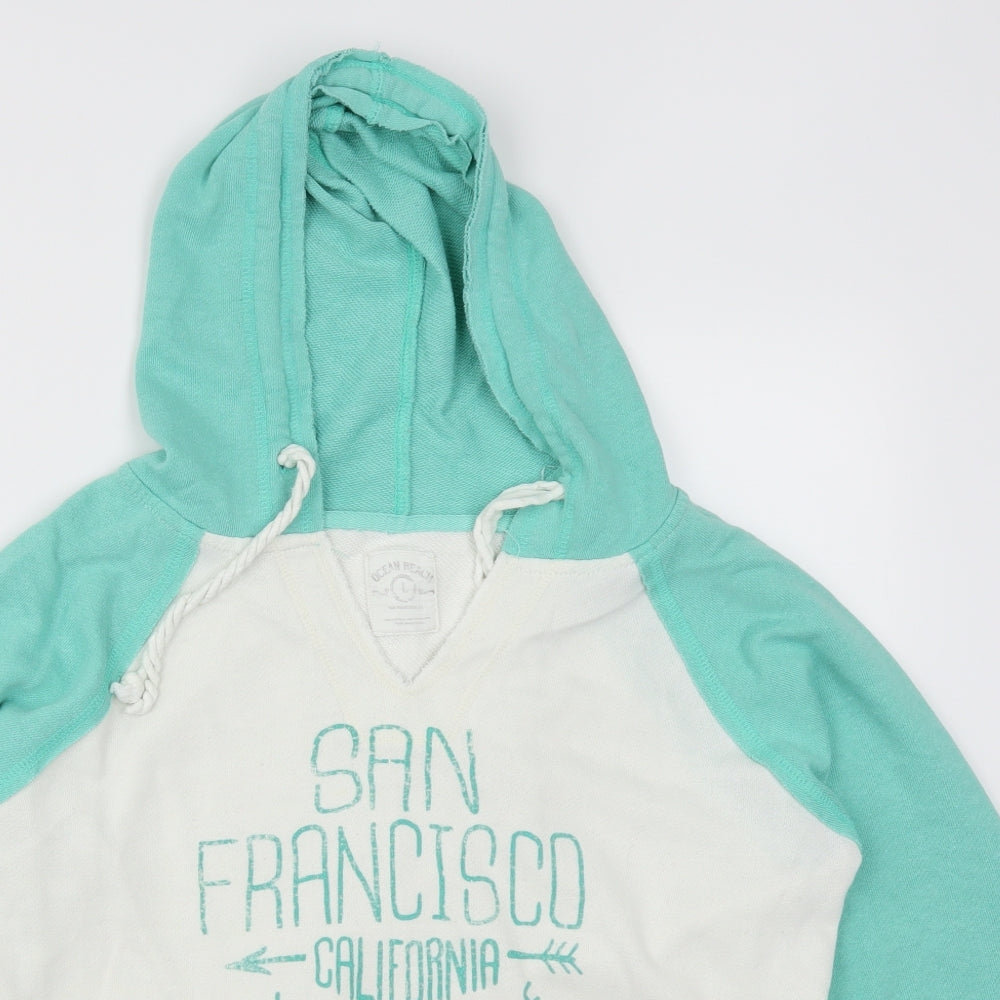 Preworn Womens Green   Pullover Hoodie Size L  - San Francisco