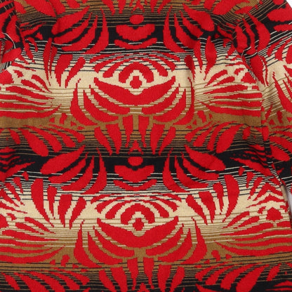 Dadu Dayal Womens Red Geometric  Cardigan Jumper Size M