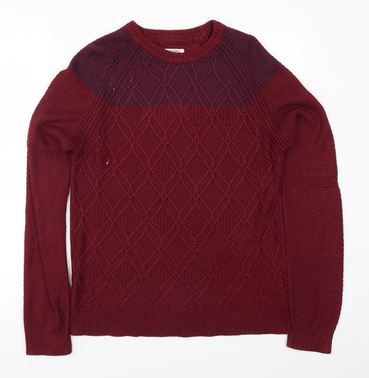 Burton Mens Red   Pullover Jumper Size S