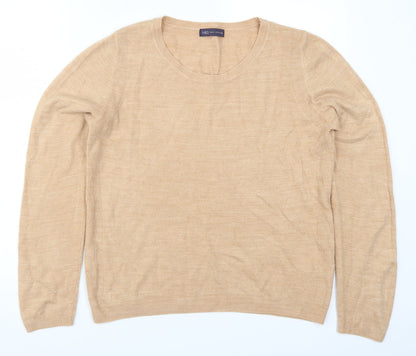 Marks and Spencer Womens Beige   Pullover Jumper Size 12