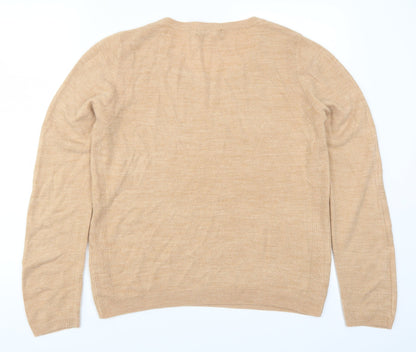 Marks and Spencer Womens Beige   Pullover Jumper Size 12