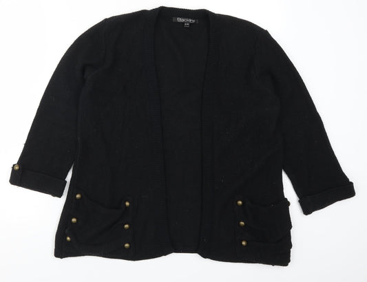 Blackline Womens Black   Cardigan Jumper Size S