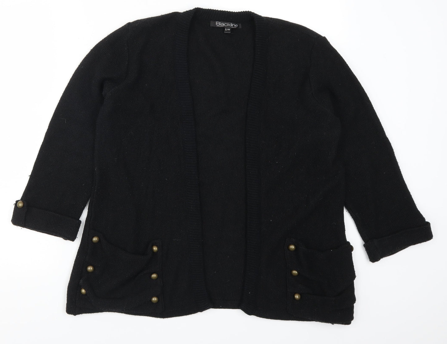 Blackline Womens Black   Cardigan Jumper Size S