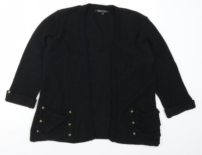 Blackline Womens Black   Cardigan Jumper Size S