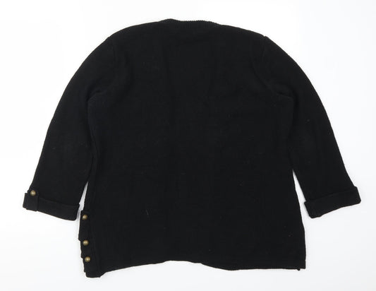 Blackline Womens Black   Cardigan Jumper Size S