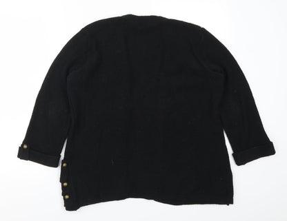 Blackline Womens Black   Cardigan Jumper Size S