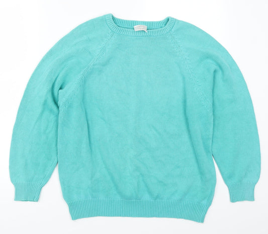 Casual Club Womens Blue   Pullover Jumper Size M