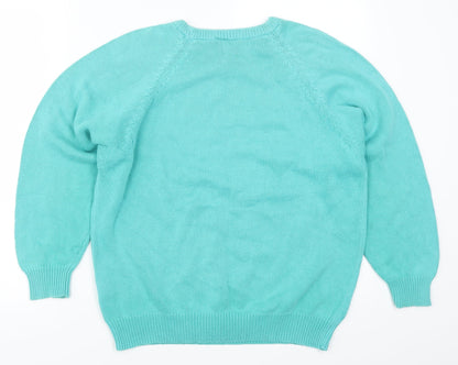 Casual Club Womens Blue   Pullover Jumper Size M