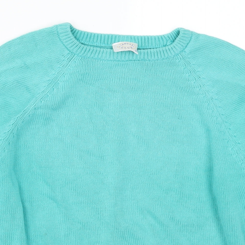 Casual Club Womens Blue   Pullover Jumper Size M