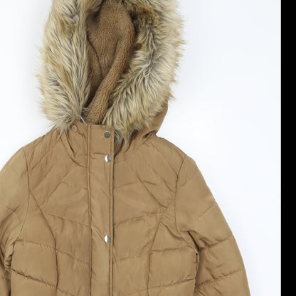 F&F Womens Brown   Parka Coat Size 6