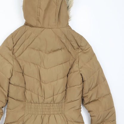 F&F Womens Brown   Parka Coat Size 6