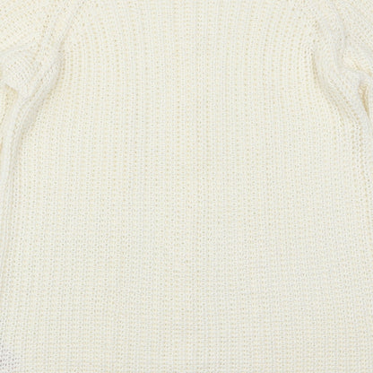 Peacocks Womens Ivory  Knit Pullover Jumper Size 12
