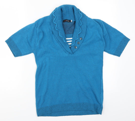 Pulse Womens Blue   Pullover Jumper Size S