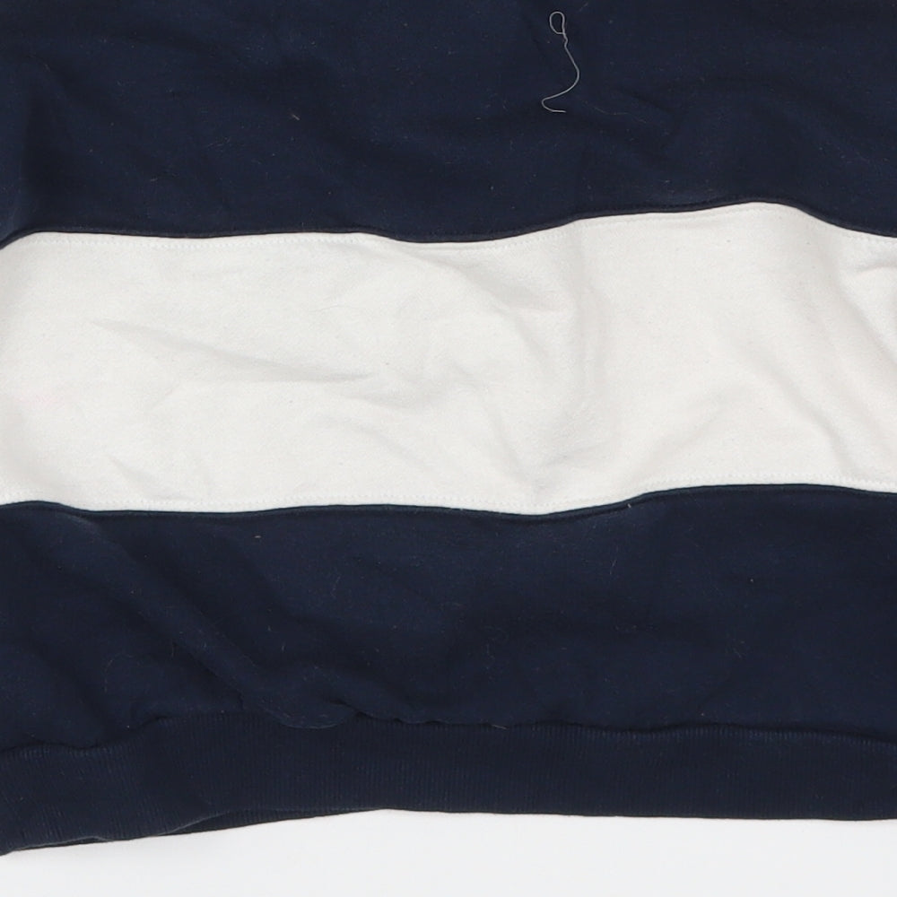 H&M Girls Blue Striped  Pullover Sweatshirt Size 9-10 Years  - Paris