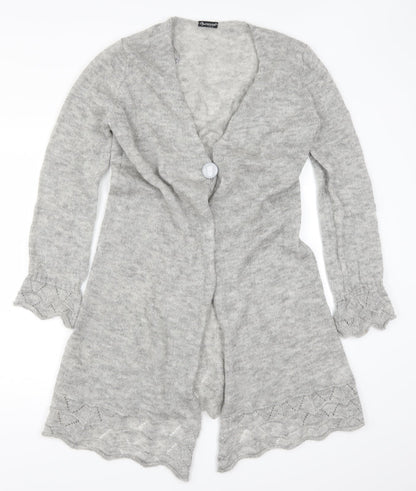 Coccole Womens Grey   Cardigan Jumper Size L