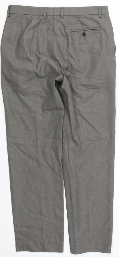 Marks and Spencer Mens Grey   Trousers  Size 32 L30 in