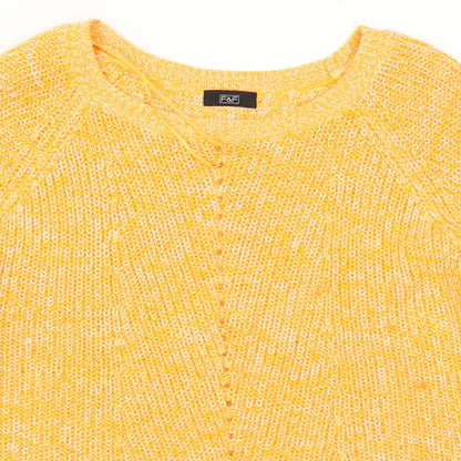 F&F Womens Orange   Pullover Jumper Size 14