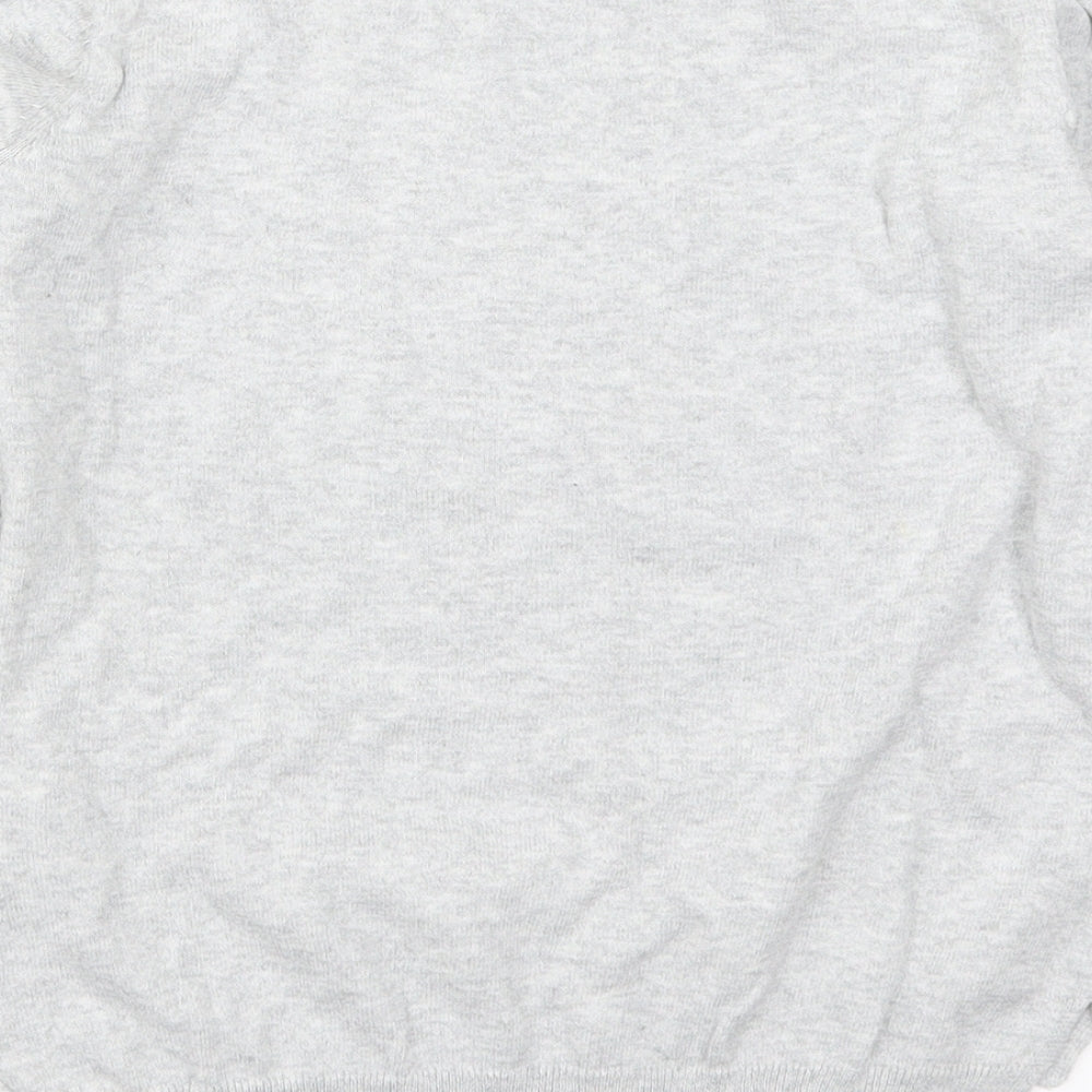 H&M Girls Grey   Pullover Jumper Size 9-10 Years  - Penguin