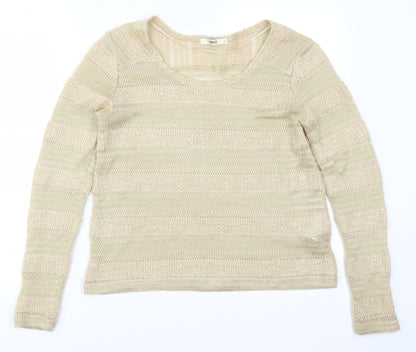 Oasis Womens Beige   Pullover Jumper Size M