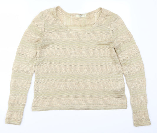 Oasis Womens Beige   Pullover Jumper Size M