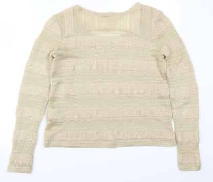 Oasis Womens Beige   Pullover Jumper Size M