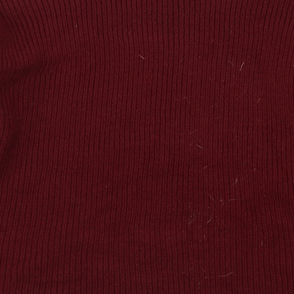 SheIn Womens Red  Knit Pullover Jumper Size L