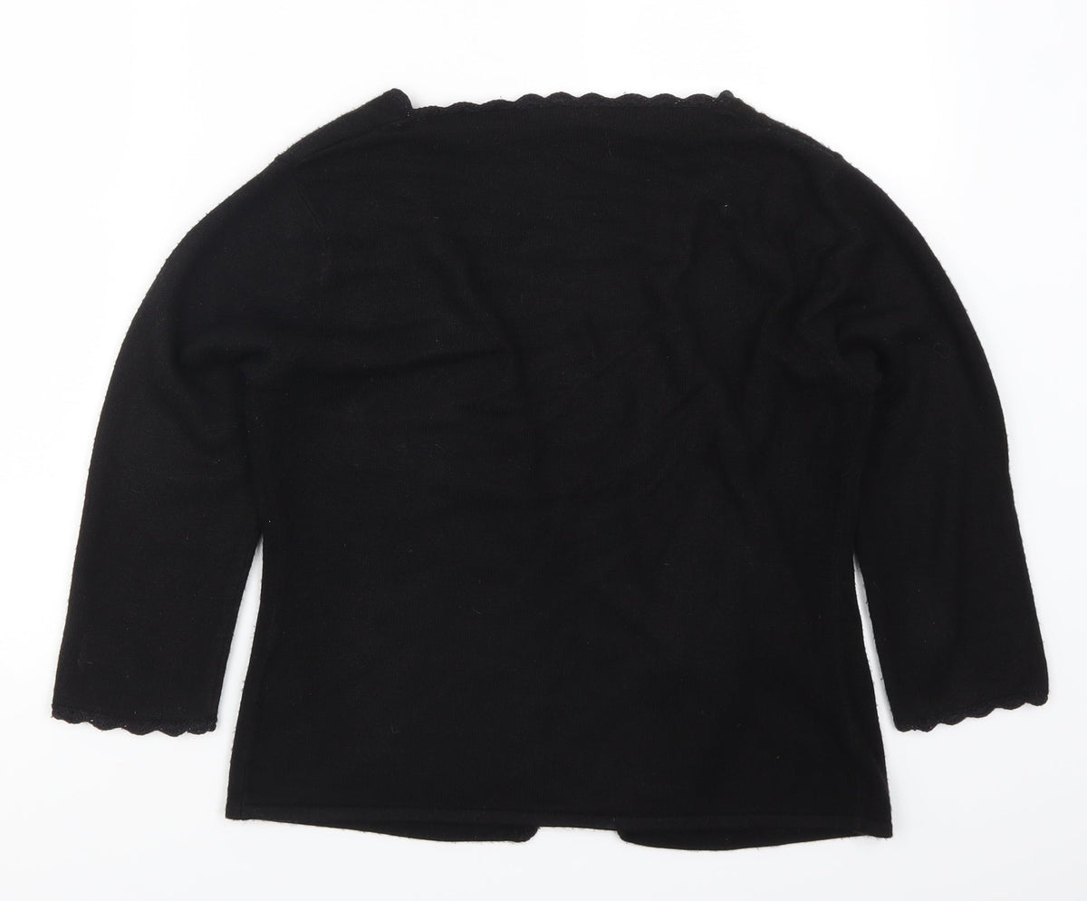 Equation Womens Black   Cardigan Jumper Size M
