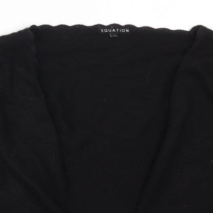 Equation Womens Black   Cardigan Jumper Size M
